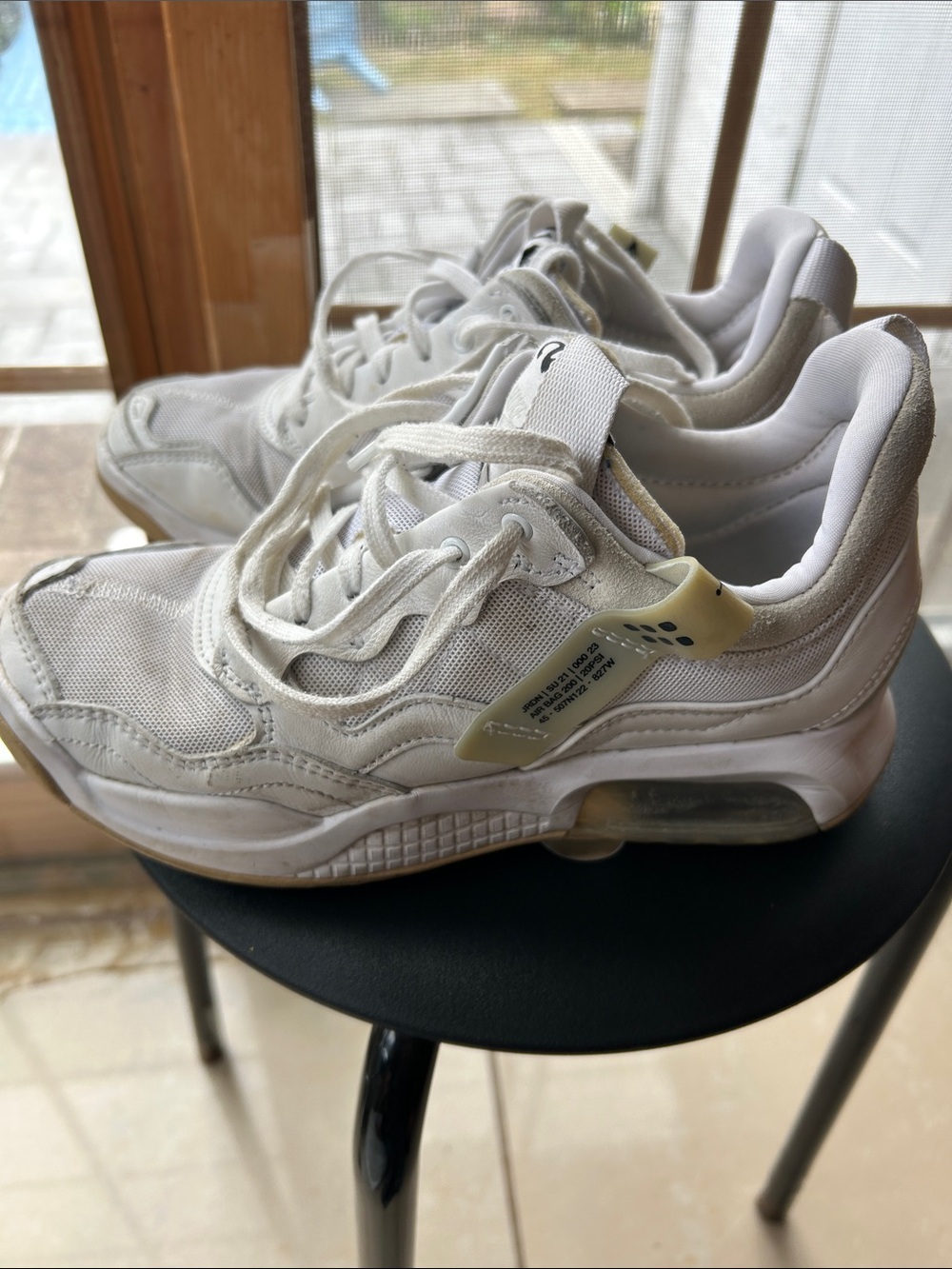 Jordan Women's White Athletic Sneakers with Air Cushion